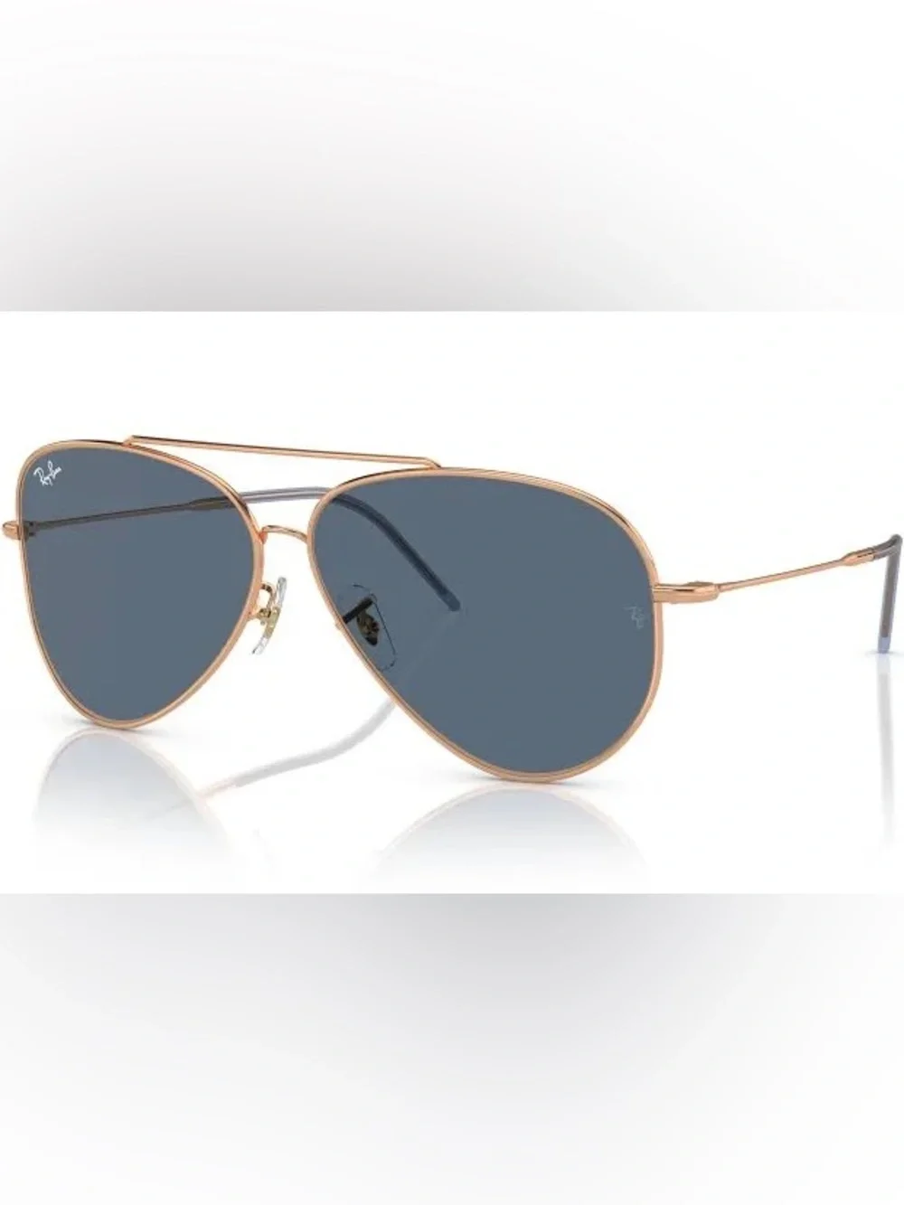 NWT Ray-Ban Reverse‎ Aviator Sunglasses - Black Lenses with Gold Frame